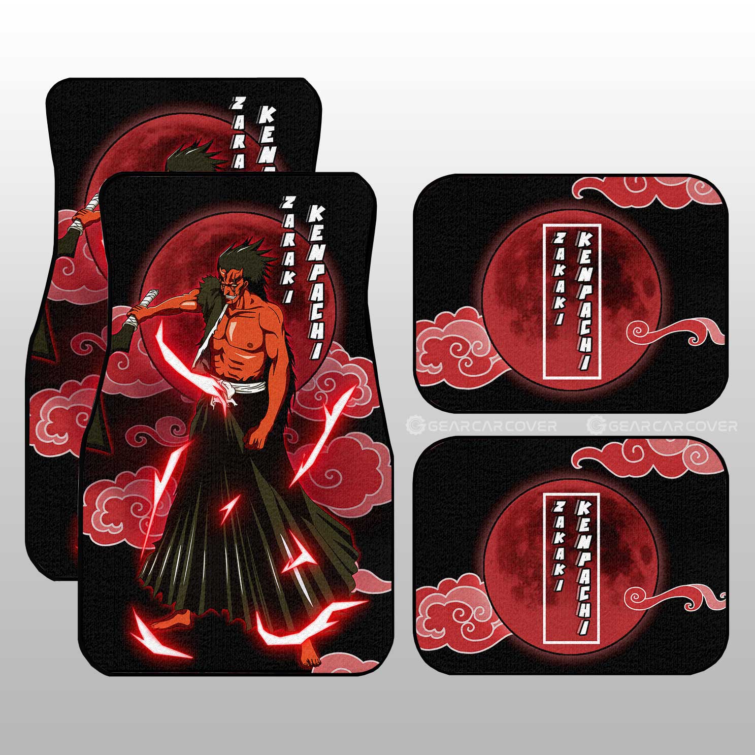 Zaraki Kenpachi Bankai Car Floor Mats Custom Bleach Car Accessories - Gearcarcover - 1