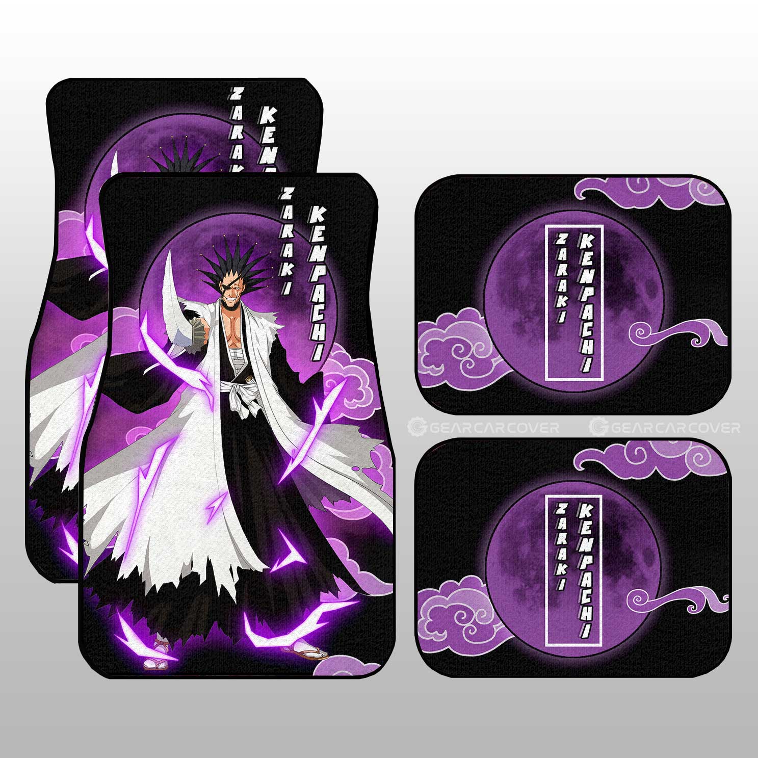 Zaraki Kenpachi Car Floor Mats Custom Bleach Anime Car Accessories - Gearcarcover - 1