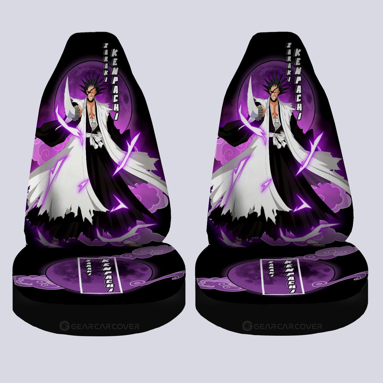 Zaraki Kenpachi Car Seat Covers Custom Bleach Anime Car Accessories - Gearcarcover - 4