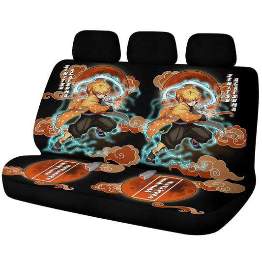 Zenitsu Agatsuma Car Back Seat Covers Custom For Fans - Gearcarcover - 1