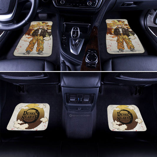 Zenitsu Agatsuma Car Floor Mats Anime Collection - Gearcarcover - 2