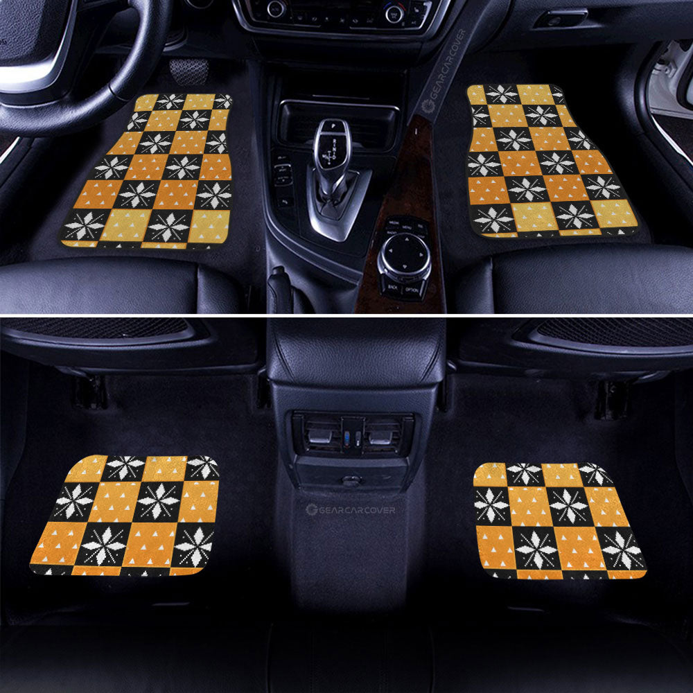 Zenitsu Agatsuma Car Floor Mats Custom Anime Car Accessories - Gearcarcover - 2