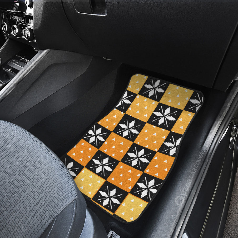 Zenitsu Agatsuma Car Floor Mats Custom Anime Car Accessories - Gearcarcover - 3