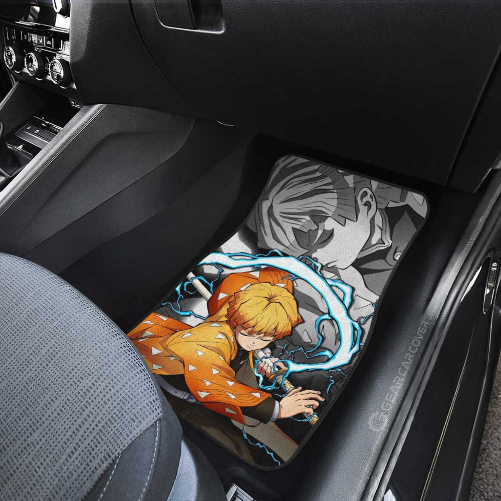 Zenitsu Agatsuma Car Floor Mats Custom Car Accessories - Gearcarcover - 3