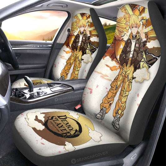 Zenitsu Agatsuma Car Seat Covers Anime Collection - Gearcarcover - 1