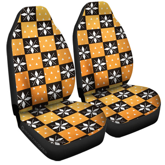 Zenitsu Agatsuma Car Seat Covers Custom Anime Car Accessories - Gearcarcover - 2