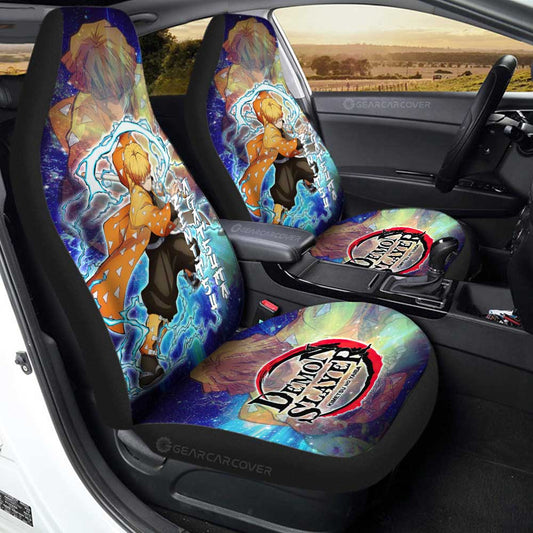 Zenitsu Agatsuma Car Seat Covers Custom Characters Car Accessories - Gearcarcover - 2