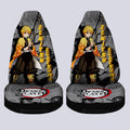 Zenitsu Agatsuma Car Seat Covers Custom Mix Mangas - Gearcarcover - 4