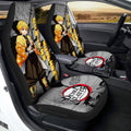 Zenitsu Agatsuma Car Seat Covers Custom Mix Mangas - Gearcarcover - 1