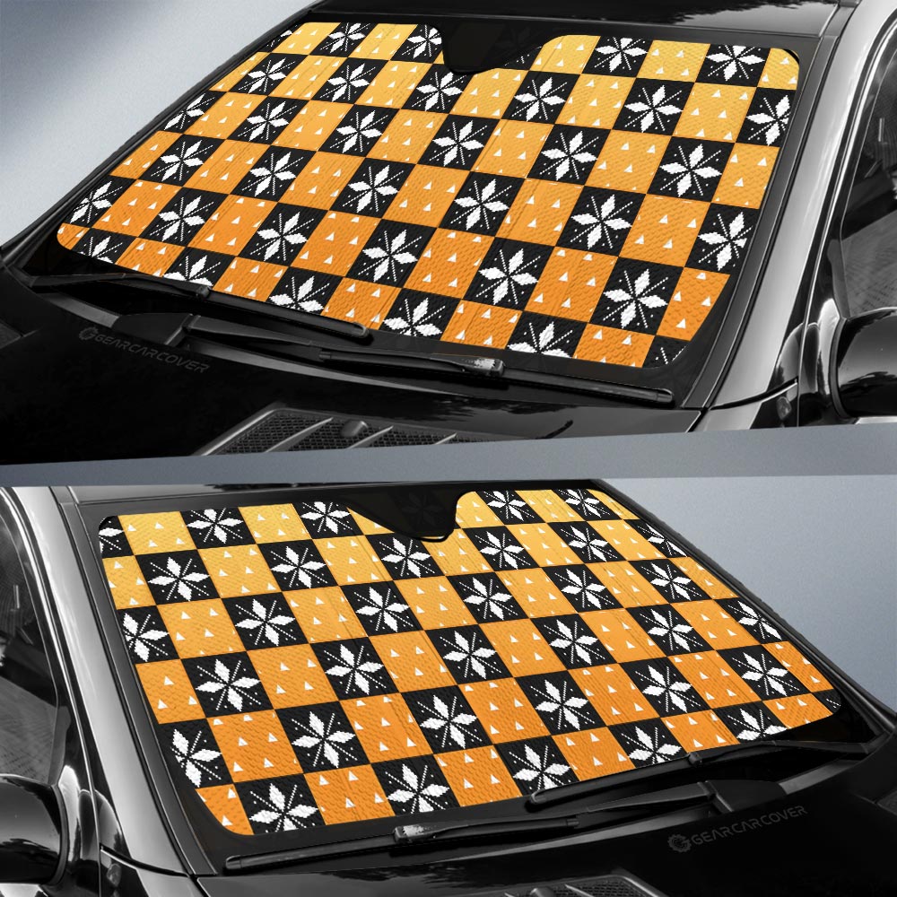 Zenitsu Agatsuma Car Sunshade Custom Anime Car Accessories - Gearcarcover - 2