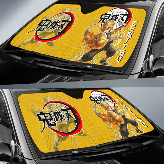 Zenitsu Agatsuma Car Sunshade Custom Car Accessories - Gearcarcover - 2