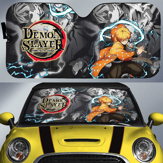 Zenitsu Agatsuma Car Sunshade Custom Car Accessories - Gearcarcover - 1