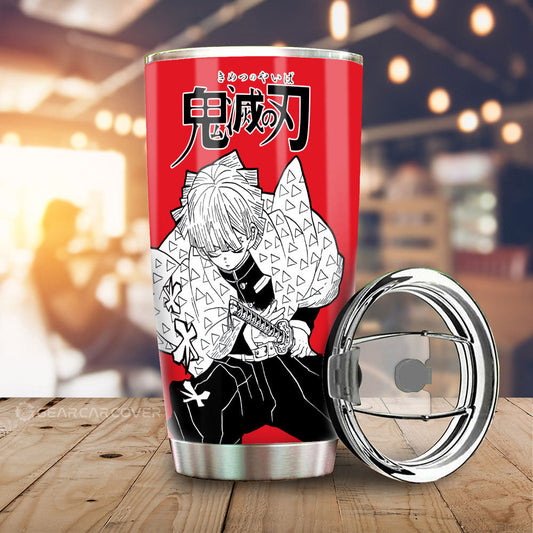 Zenitsu Agatsuma Tumbler Cup Custom Car Accessories Manga Style For Fans - Gearcarcover - 1