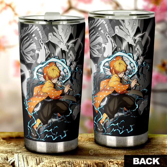 Zenitsu Agatsuma Tumbler Cup Custom Demon Slayer Anime Car Accessories - Gearcarcover - 2