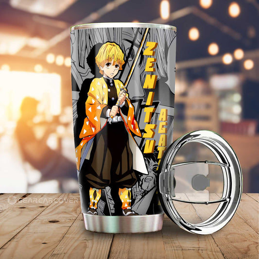 Zenitsu Agatsuma Tumbler Cup Custom Mix Mangas - Gearcarcover - 2