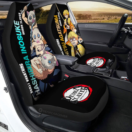 Zenitsu And Inosuke Car Seat Covers Custom - Gearcarcover - 1