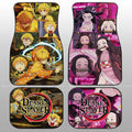 Zenitsu And Nezuko Car Floor Mats Custom - Gearcarcover - 1