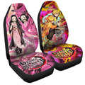 Zenitsu And Nezuko Car Seat Covers Custom Car Accessories - Gearcarcover - 3