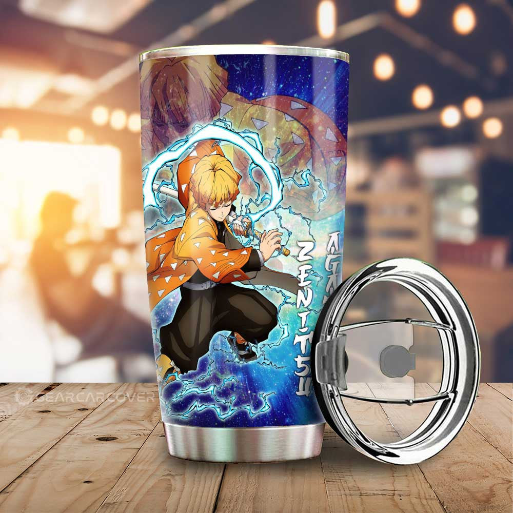 Zenitsu And Nezuko Tumbler Cup Custom Characters Car Accessories - Gearcarcover - 1