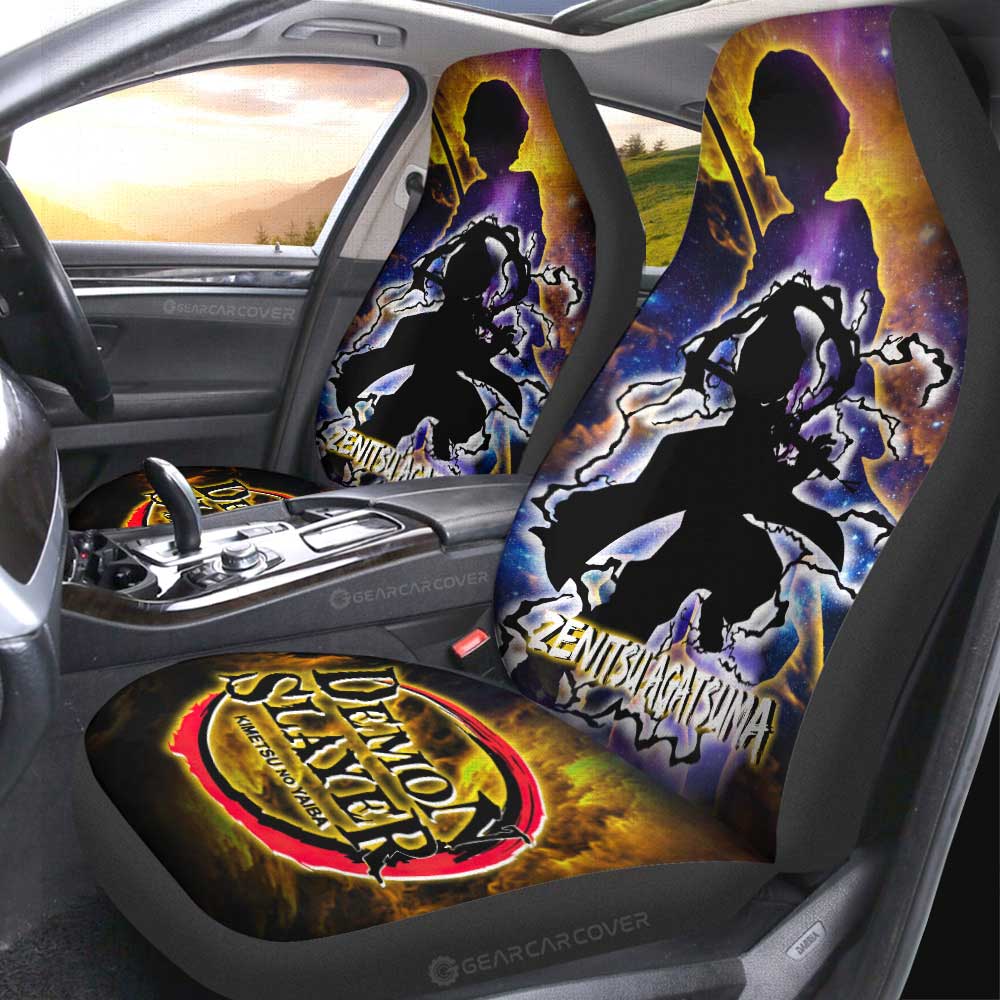 Zenitsu Car Seat Covers Custom Silhouette Style - Gearcarcover - 2