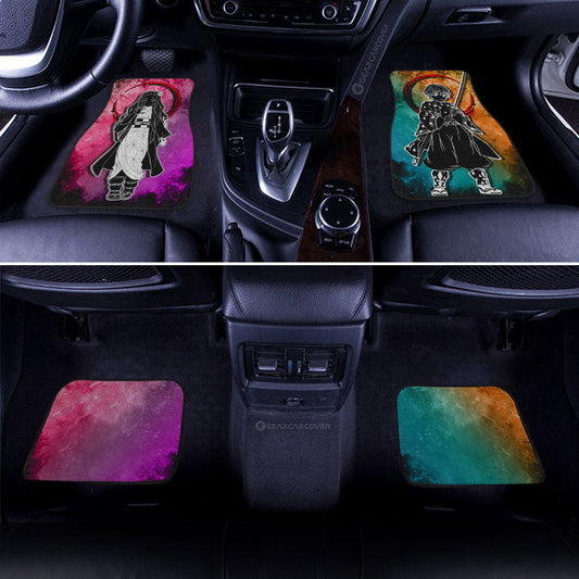 Zenitsu Nezuko Car Floor Mats Custom Car Accessories - Gearcarcover - 2