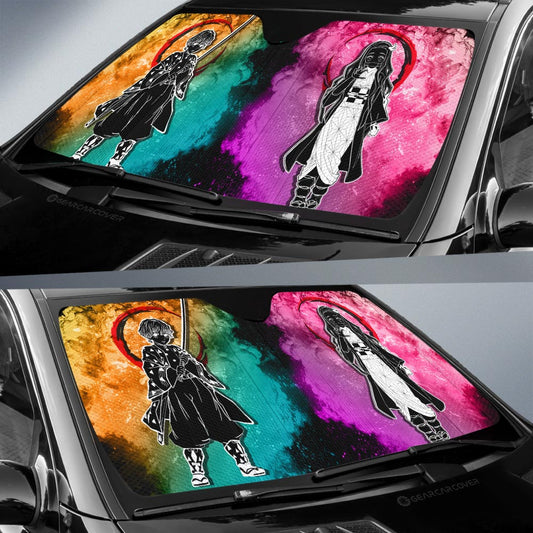 Zenitsu Nezuko Car Sunshade Custom Car Accessories - Gearcarcover - 2
