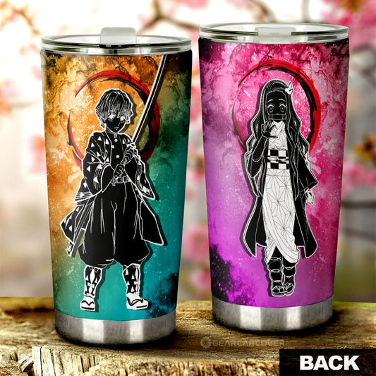 Zenitsu Nezuko Tumbler Cup Custom Car Accessories - Gearcarcover - 2