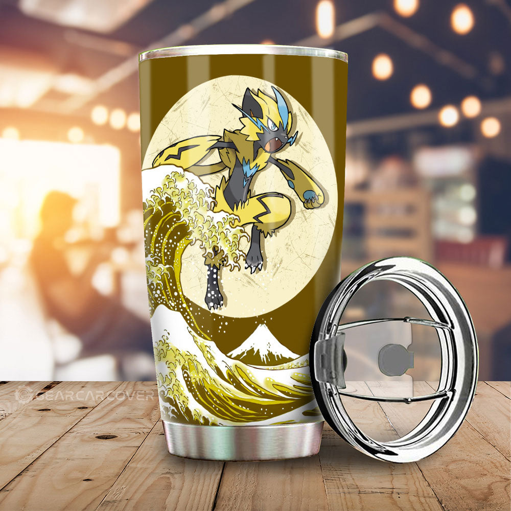 Zeraora Tumbler Cup Custom Pokemon Car Accessories - Gearcarcover - 1