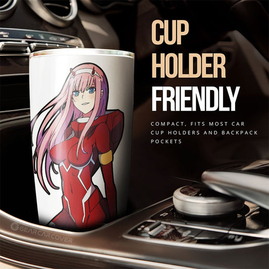 Zero Two Tumbler Cup Custom Main Character - Gearcarcover - 2