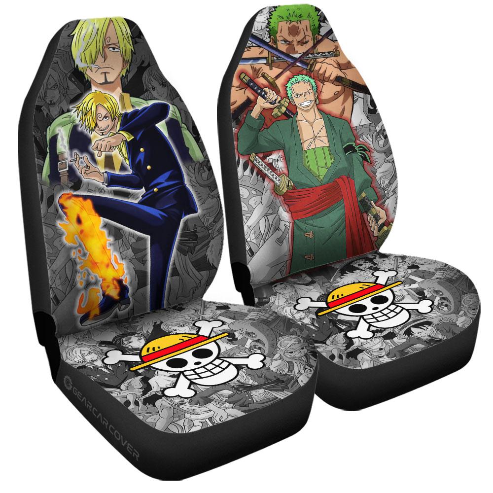 Zoro And Sanji Car Seat Covers Custom Car Accessories - Gearcarcover - 3