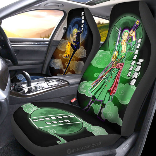 Zoro And Sanji Car Seat Covers Custom For Fans - Gearcarcover - 2