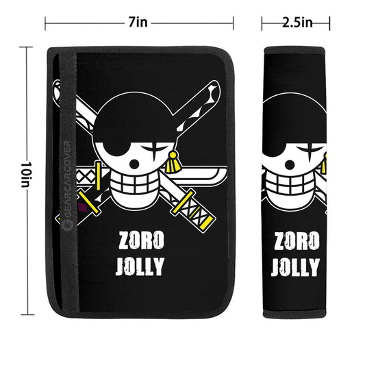 Zoro Jolly Flag Seat Belt Covers Custom Car Accessories - Gearcarcover - 1