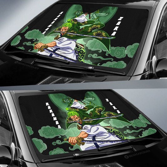 Zoro Wano Car Sunshade Custom Anime One Piece Car Accessories For Anime Fans - Gearcarcover - 2