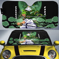 Zoro Wano Car Sunshade Custom Anime One Piece Car Accessories For Anime Fans - Gearcarcover - 1
