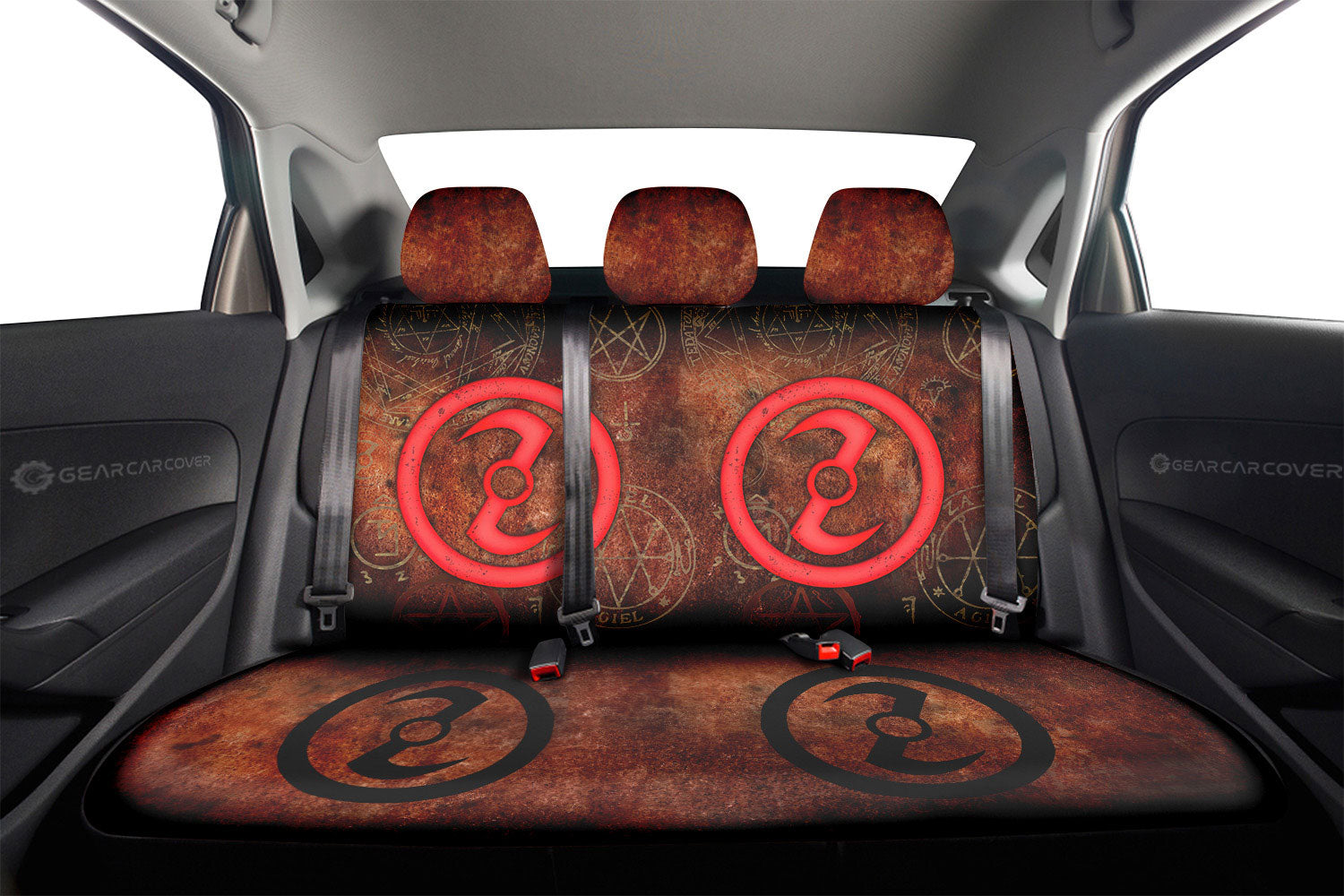 Zoroastrian Symbol Car Back Seat Covers Custom Supernatural Car Accessories - Gearcarcover - 2