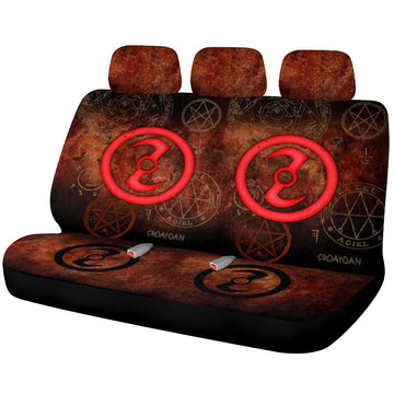 Zoroastrian Symbol Car Back Seat Covers Custom Supernatural Car Accessories - Gearcarcover - 1