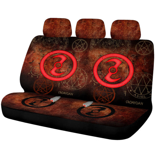 Zoroastrian Symbol Car Back Seat Covers Custom Supernatural Car Accessories - Gearcarcover - 1
