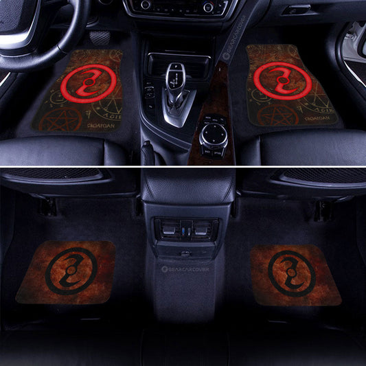 Zoroastrian Symbol Car Floor Mats Custom Supernatural Car Accessories - Gearcarcover - 2