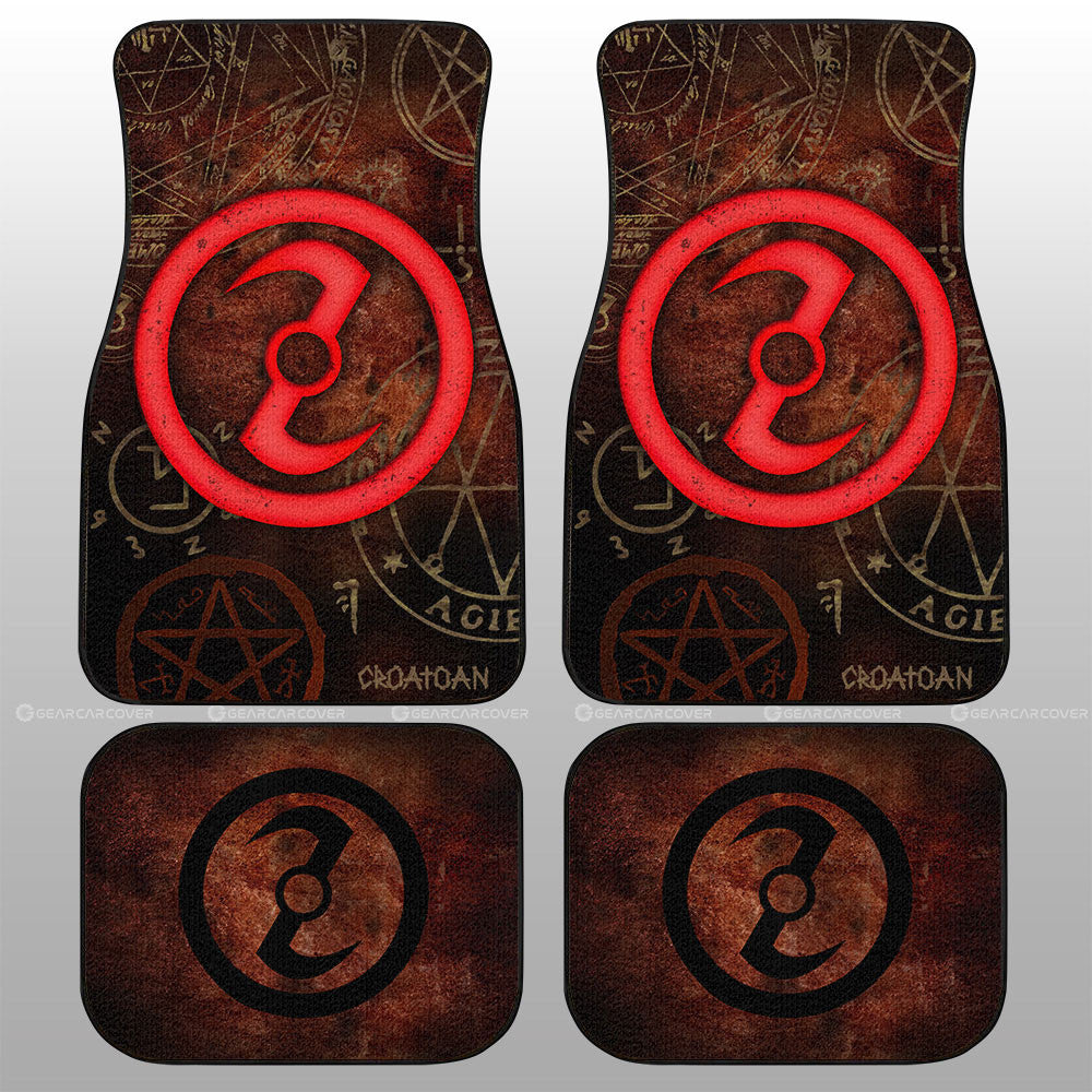 Zoroastrian Symbol Car Floor Mats Custom Supernatural Car Accessories - Gearcarcover - 1