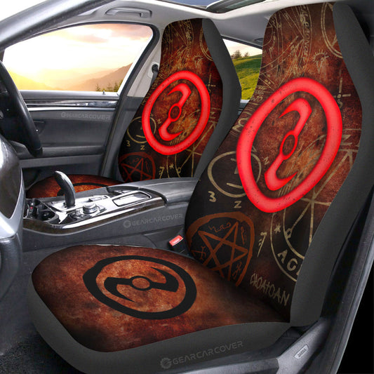 Zoroastrian Symbol Car Seat Covers Custom Supernatural Car Accessories - Gearcarcover - 1