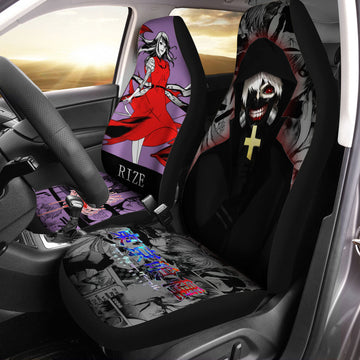 Kaneki Ken Rize Kamishiro Car Seat Covers Custom Anime Car Interior Accessories