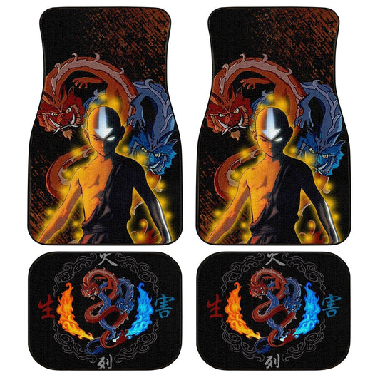 Aang Car Floor Mats Custom The Last Airbender Avatar Anime Car Accessories Anime - Gearcarcover - 1