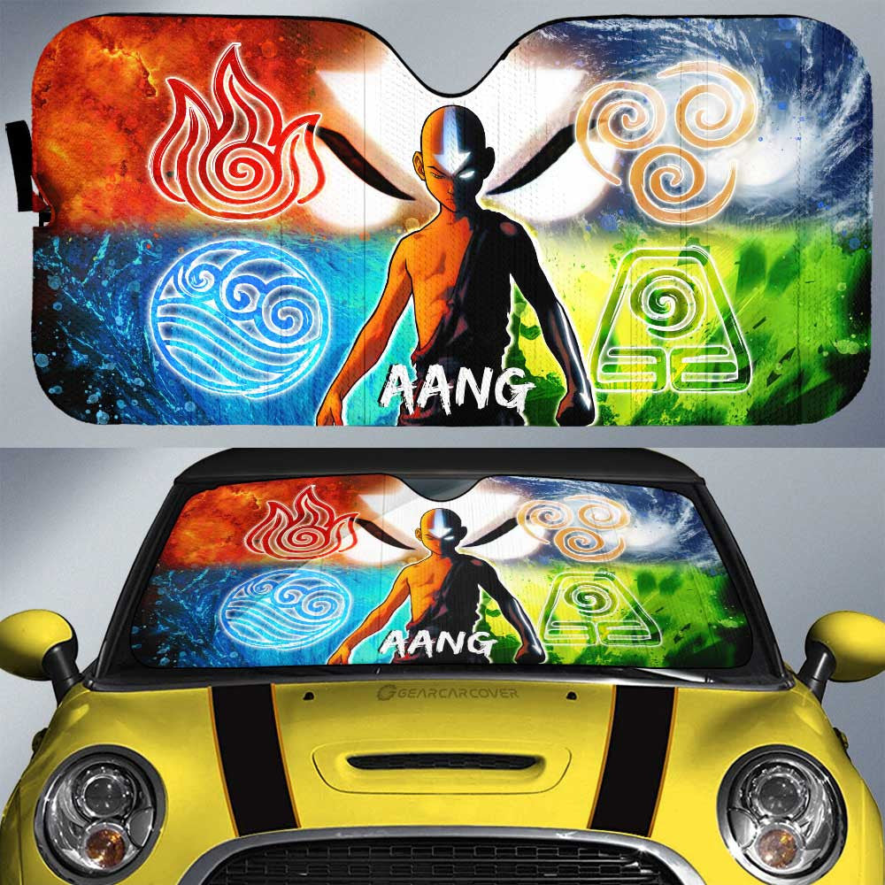 Aang Car Sunshade Custom Avatar The Last Airbender Anime - Gearcarcover - 1