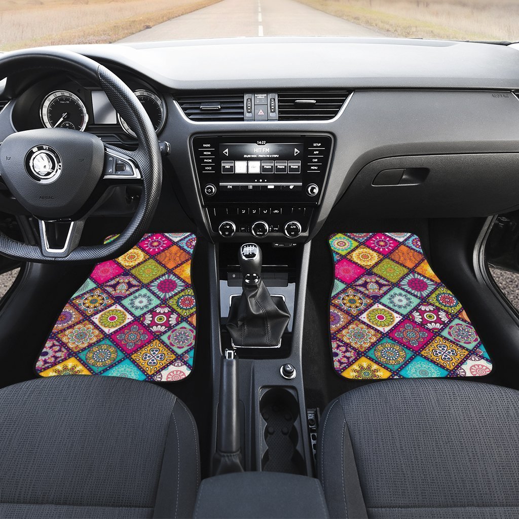 Abstract Needlepoint Car Floor Mats Custom Car Accessories - Gearcarcover - 2