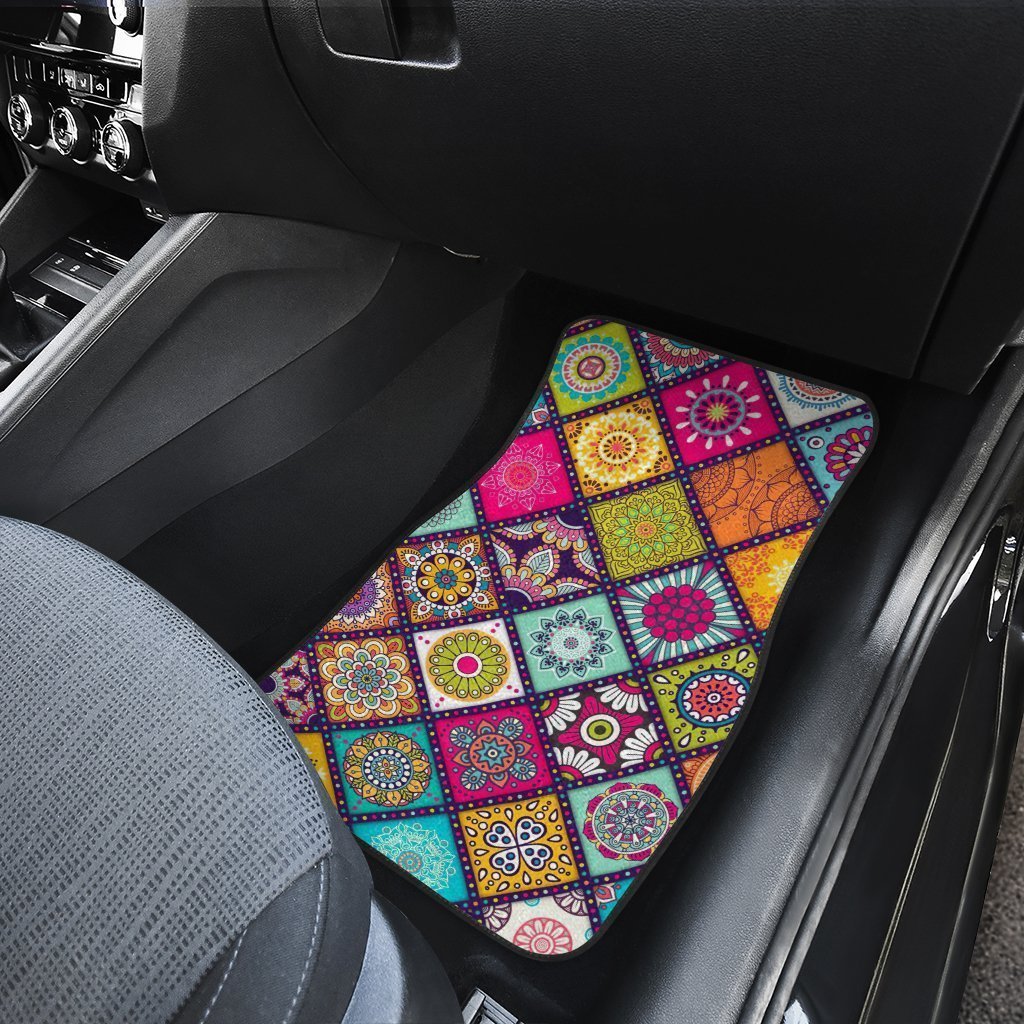 Abstract Needlepoint Car Floor Mats Custom Car Accessories - Gearcarcover - 3