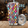 Abstract Needlepoint Tumbler Cup Custom Car Accessories - Gearcarcover - 1