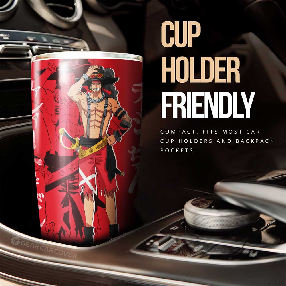 Ace Tumbler Cup One Piece Red Anime Car Interior Accessories Gift