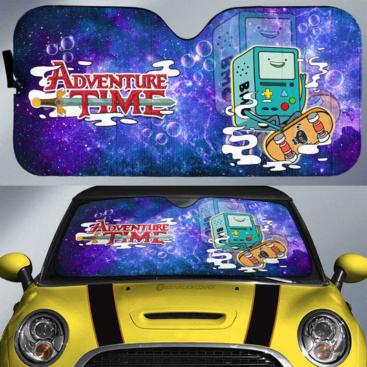 Adventure Time Bmo Galaxy Car Sunshade Custom - Gearcarcover - 1