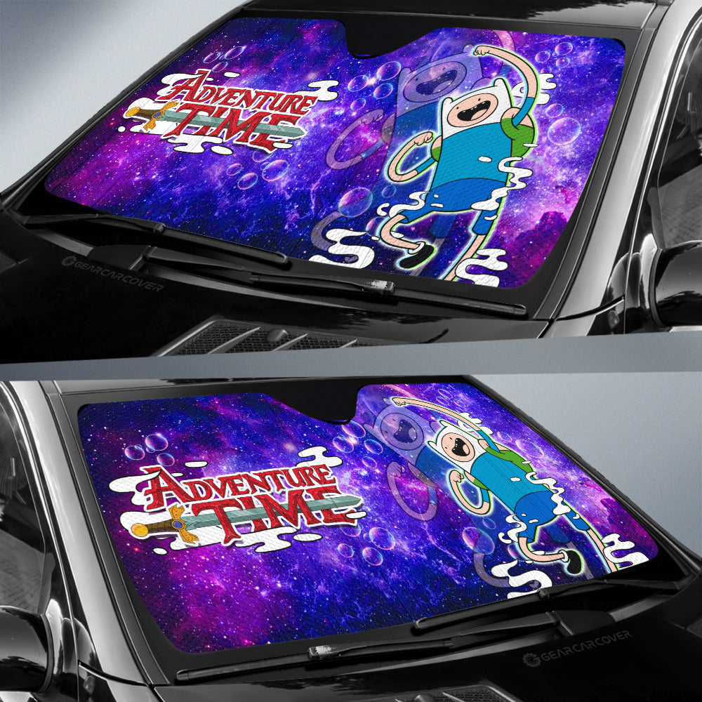 Adventure Time Finn Galaxy Car Sunshade Custom - Gearcarcover - 3