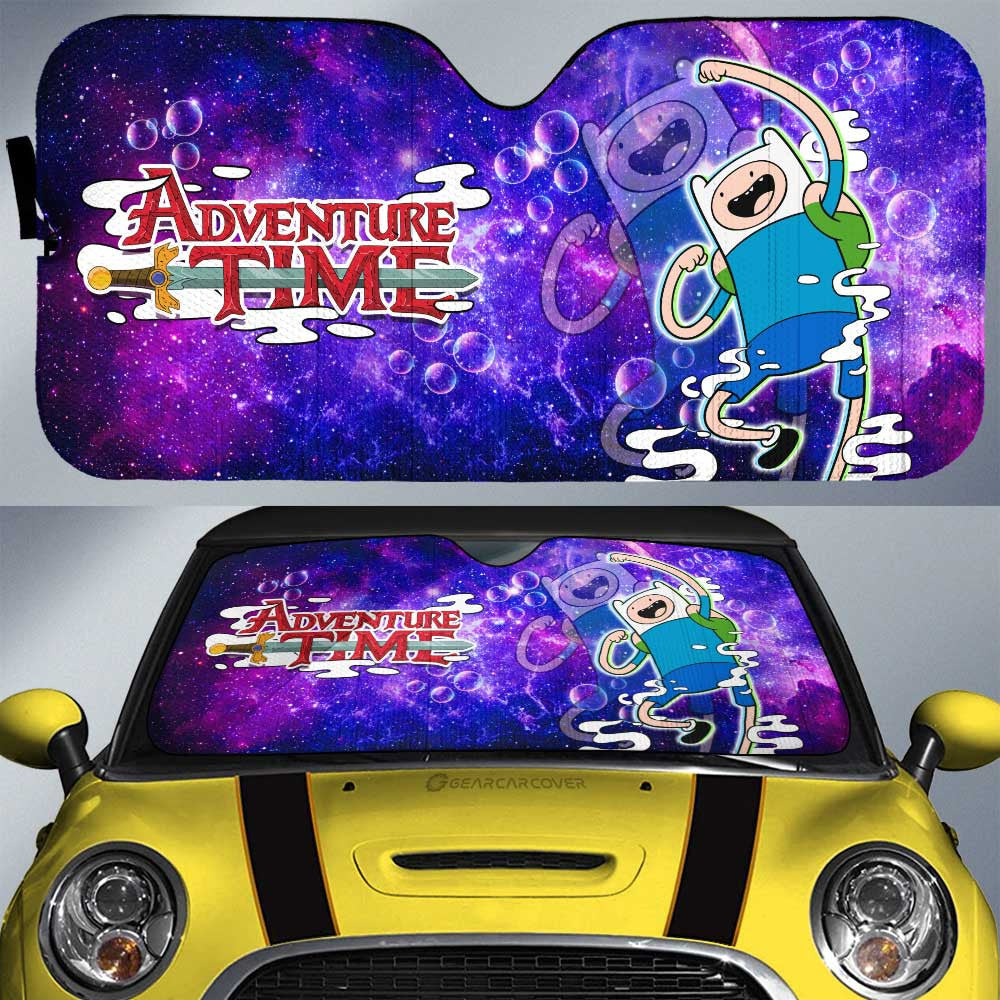 Adventure Time Finn Galaxy Car Sunshade Custom - Gearcarcover - 1